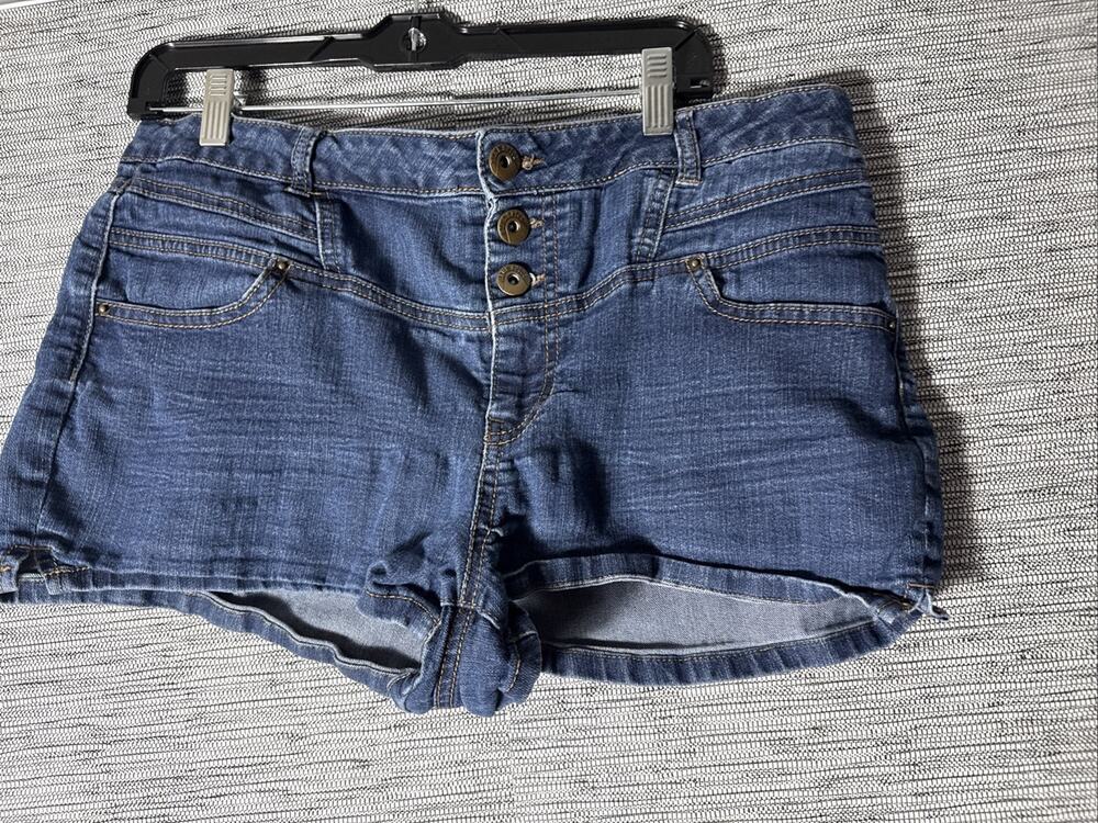 Blue Spice Jean Shorts, Blue, 13/14